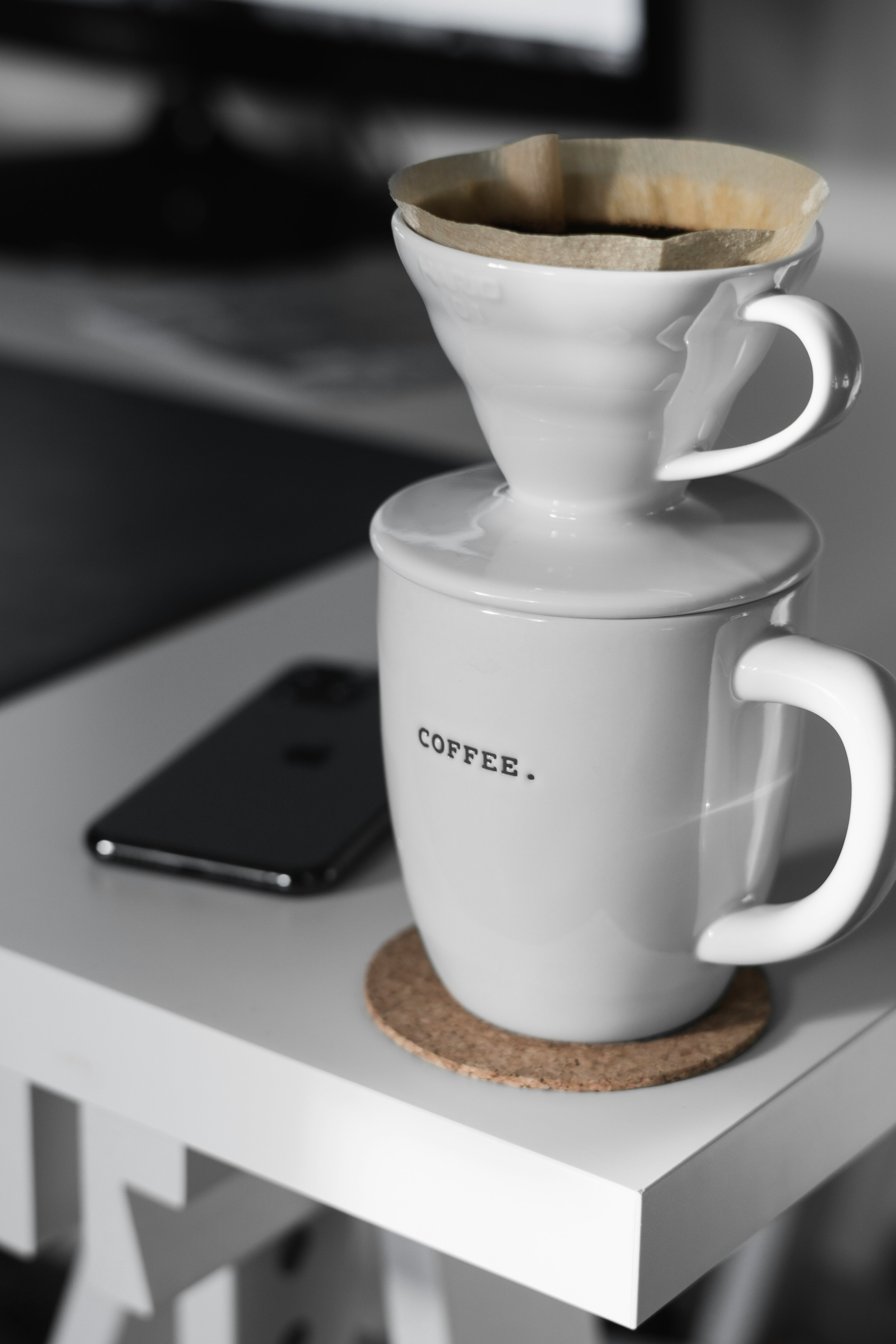 Ceramic Pour Over Set — Dripper & Mug
